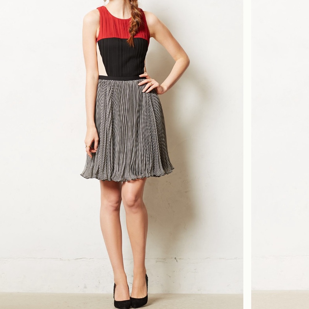 ANTHROPOLOGIE GREYLIN MARGOT COLOR BLOCK DRESS